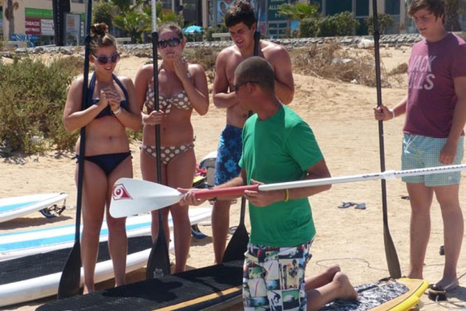 1,5-Hour Beginners Stand Up Paddle Course in Caleta de Fuste - Caleta de Fuste SUP: calm water and a proper first lesson