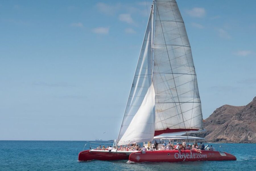 Caleta de Fuste: Catamaran Sailing Experience - Pozo Negro Bay swim and snorkel time (the part you’ll remember)