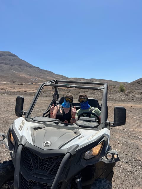 Fuerteventura: 4x4 buggy Can Am adventure east to west - La Pared surf town: the coastal finish feels like culture, not just driving