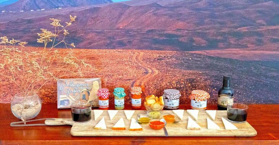 Fuerteventura: Artisan Goat's Cheese Making at Local Farm - The Canarian breakfast break: cheese sandwich, mojos, and jams