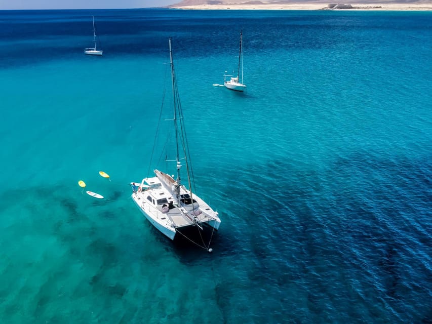 Fuerteventura : Catamaran excursion to Lobos Island - Sailing Around Lobos: Volcanic Views And Cave Passes