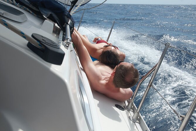 Fuerteventura Sailing Trip from Morro Jable - Stop 2: Playa de Sotavento de Jandia—anchored swimming and snorkeling time
