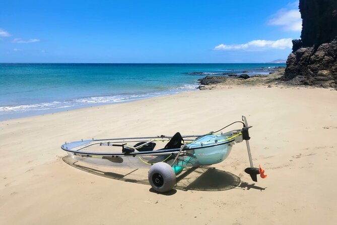 Fuerteventura Transparent Electric Kayaks with Guide - Getting comfortable fast: the guide briefing makes or breaks it