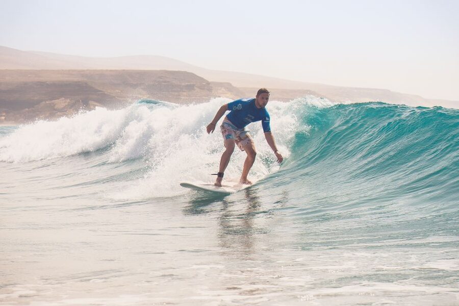 Intermediate & Advenced Surf Course in Fuerteventura's south - In the water: paddling out, timing green waves, and learning turns