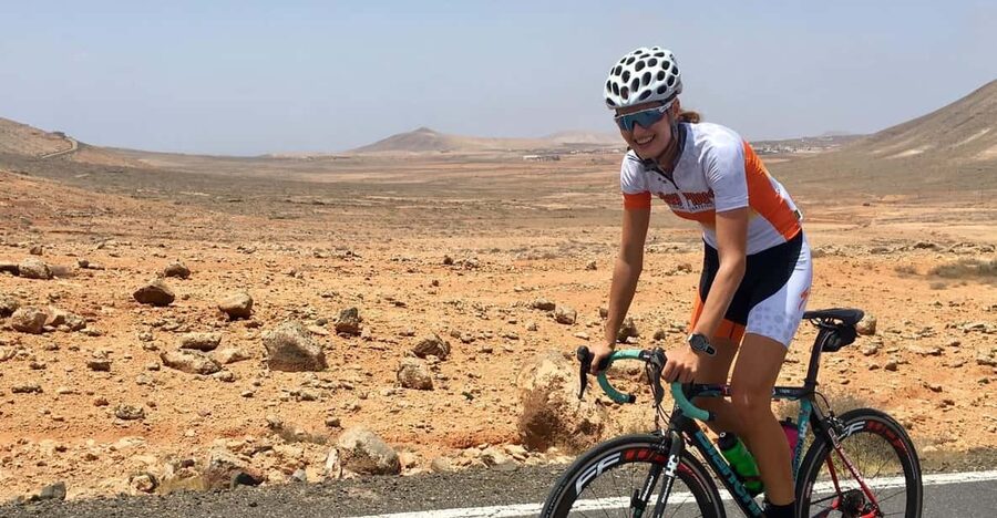 Road bike Tour - Coach Vero sets the pace for real road riders