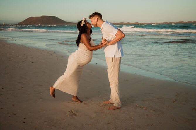 Romantic and fun couple shooting in Corralejo: capture your love! - Price and Value: $221.63 for Up to Two People